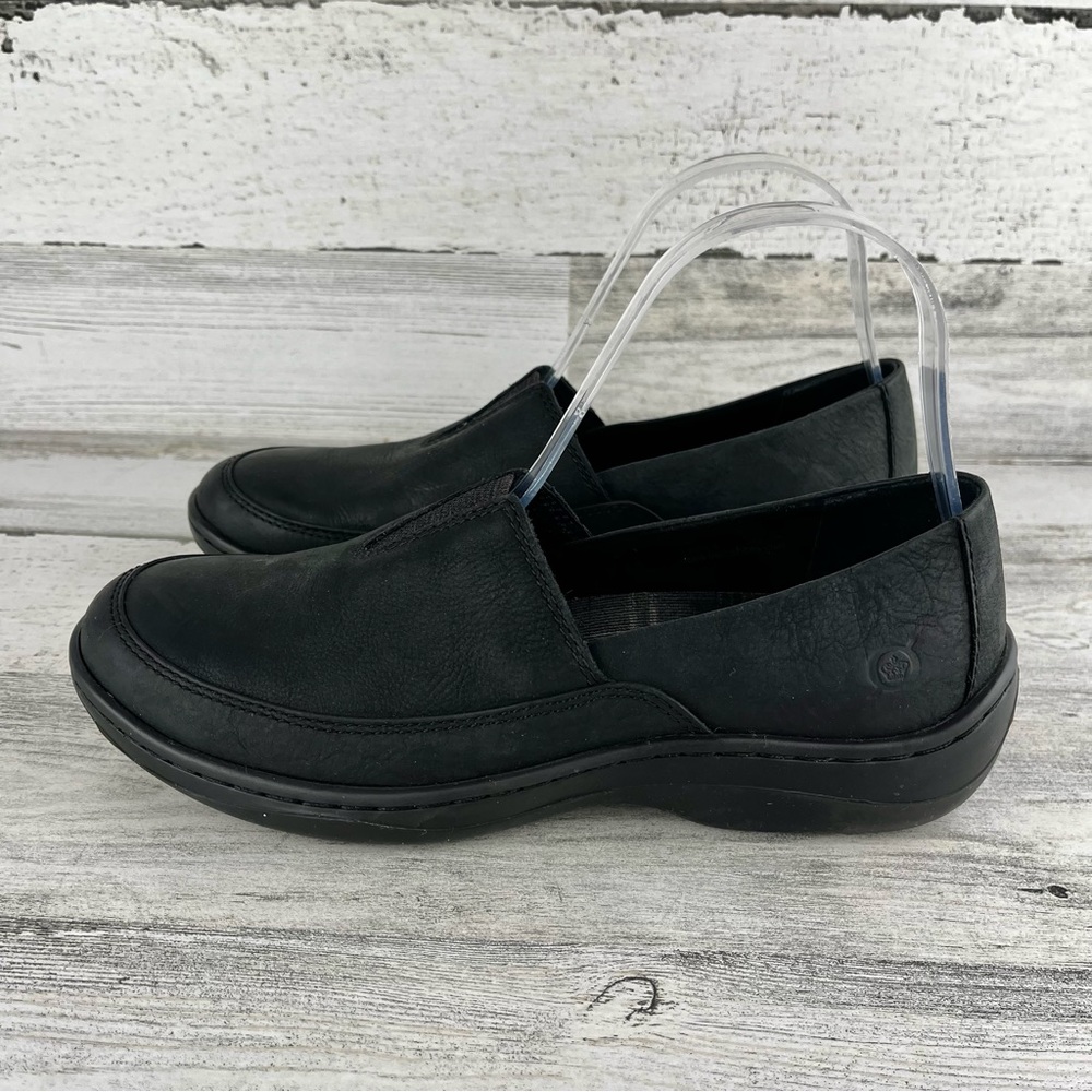 BORN Lex Black Nubuck Leather Shoes 7